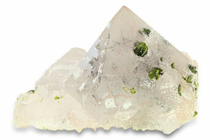 Phantom Quartz Crystal Cluster with Epidote - China #290460